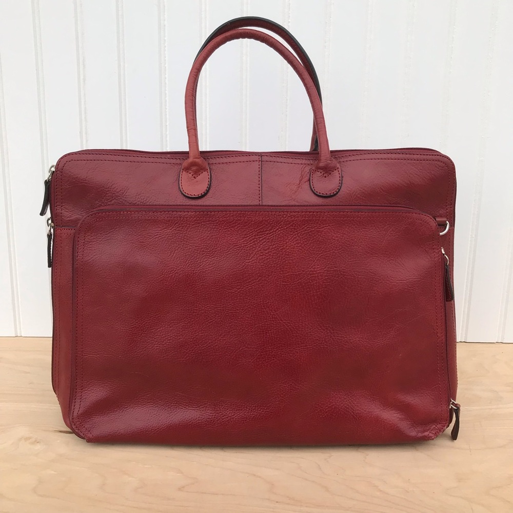 NEW Wilson’s Leather Handbag / Laptop Bag - Red
